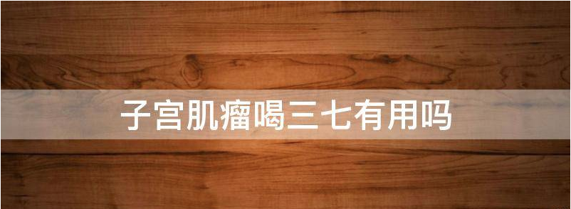 解读三七治疗子宫肌瘤有效吗