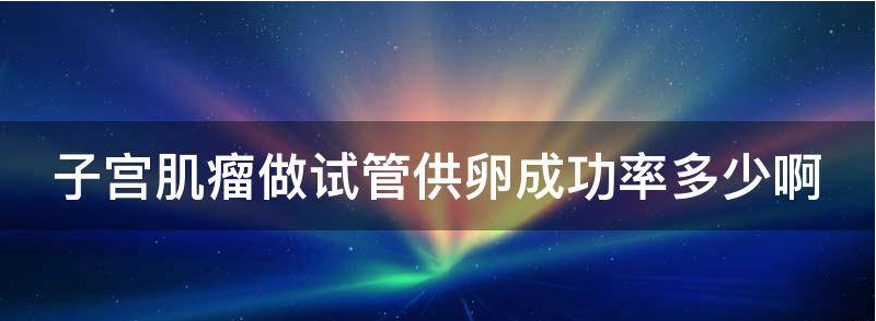 试管供卵：做子宫肌瘤手术成功率多少才算正常？