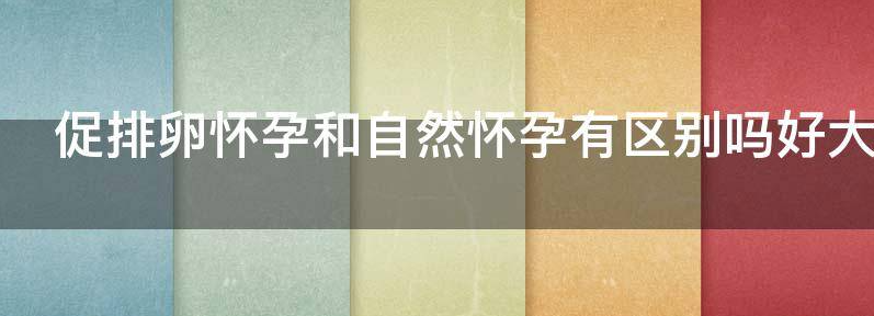 浅析促排卵怀孕和自然怀孕有区别吗?