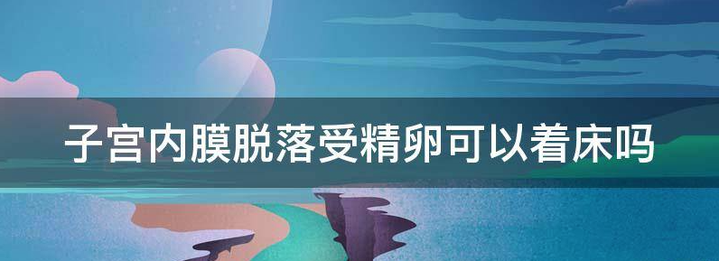 子宫内膜脱落精子能着床吗?