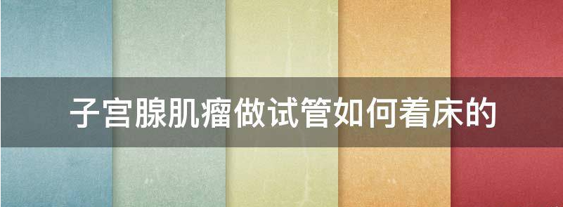 子宫腺肌瘤做试管如何着床成功？