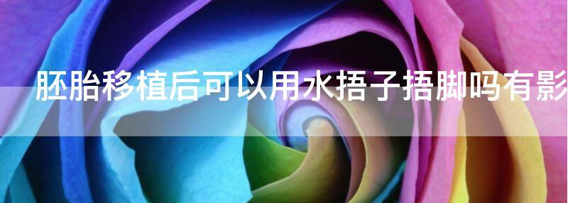 胚胎移植后可以用水捂子捂脚吗？
