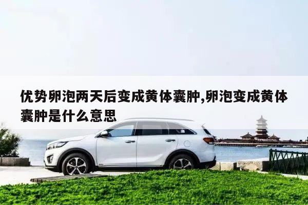 优势卵泡两天后变成黄体囊肿,卵泡变成黄体囊肿是什么意思