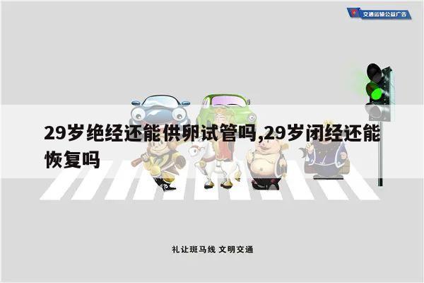 29岁绝经还能供卵试管吗,29岁闭经还能恢复吗