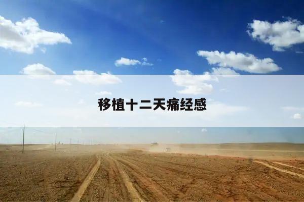 移植十二天痛经感