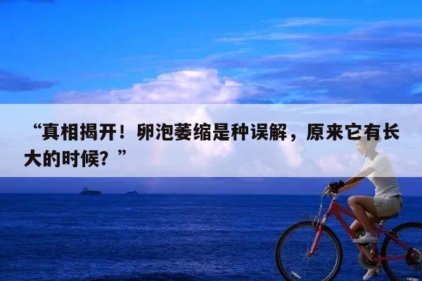 “真相揭开!卵泡萎缩是种误解,原来它有长大的时候?”