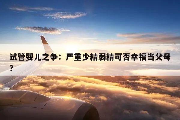 试管婴儿之争:严重少精弱精可否幸福当父母?