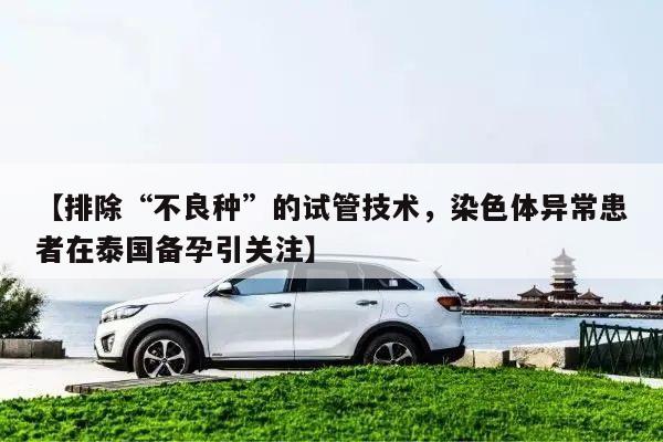 【排除“不良种”的试管技术,染色体异常患者在泰国备孕引关注】