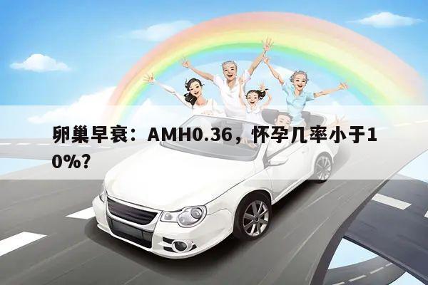卵巢早衰：AMH0.36，怀孕几率小于10%？