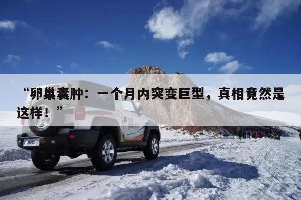 “卵巢囊肿：一个月内突变巨型，真相竟然是这样！”