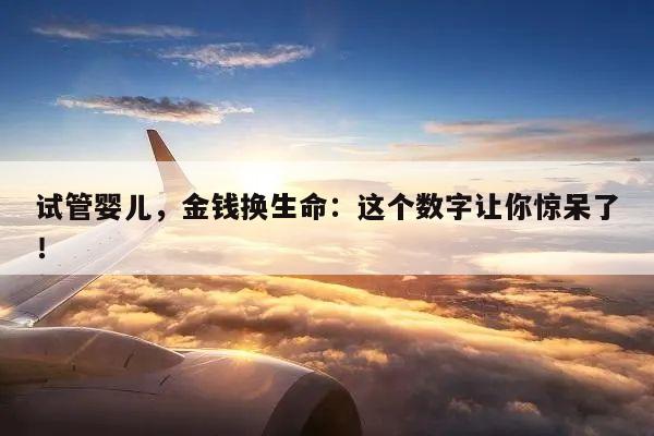 试管婴儿,金钱换生命:这个数字让你惊呆了!