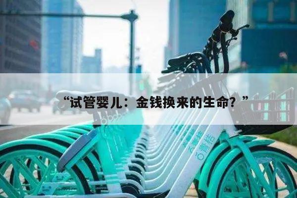 “试管婴儿:金钱换来的生命?”