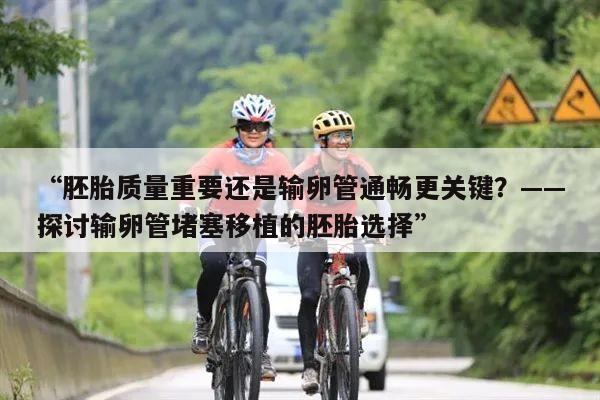“胚胎质量重要还是输卵管通畅更关键?——探讨输卵管堵塞移植的胚胎选择”