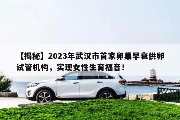 【揭秘】2023年武汉市首家卵巢早衰供卵试管机构，实现女性生育福音！