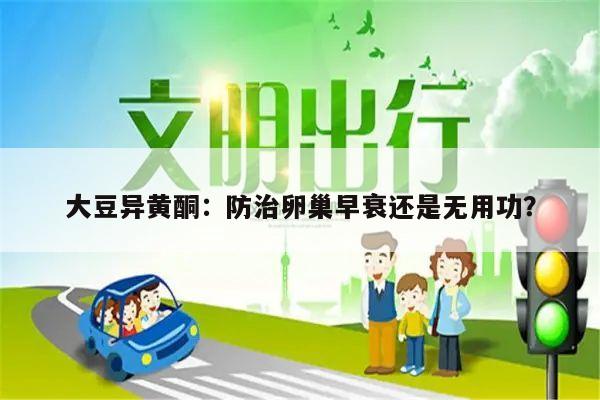 大豆异黄酮:防治卵巢早衰还是无用功?