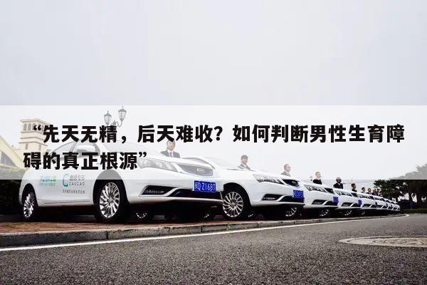 “先天无精,后天难收?如何判断男性生育障碍的真正根源”