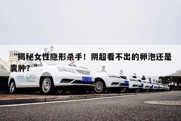 “揭秘女性隐形杀手!阴超看不出的卵泡还是囊肿?”