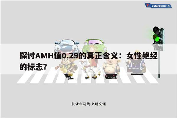 探讨AMH值0.29的真正含义：女性绝经的标志？