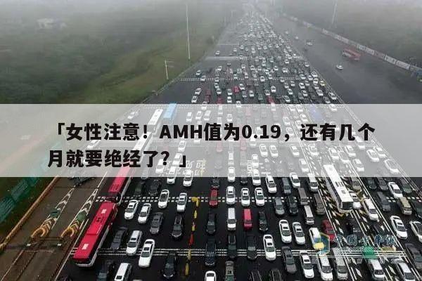「女性注意!AMH值为0.19,还有几个月就要绝经了?」
