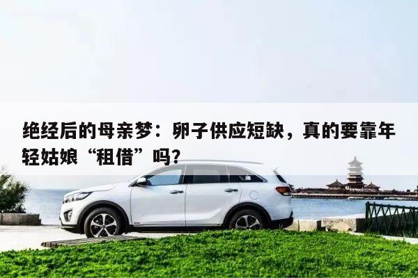 绝经后的母亲梦:卵子供应短缺,真的要靠年轻姑娘“租借”吗?