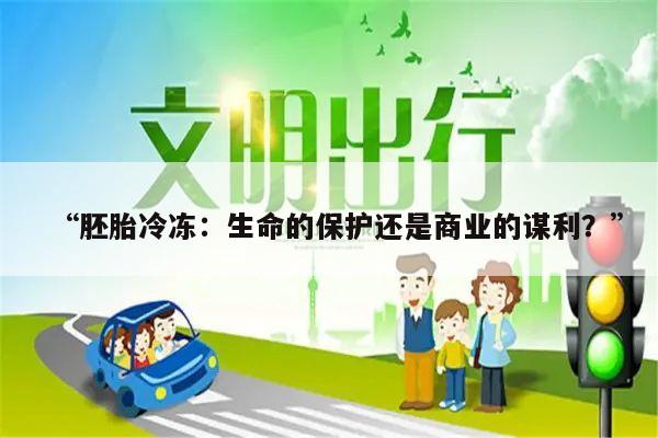 “胚胎冷冻：生命的保护还是商业的谋利？”