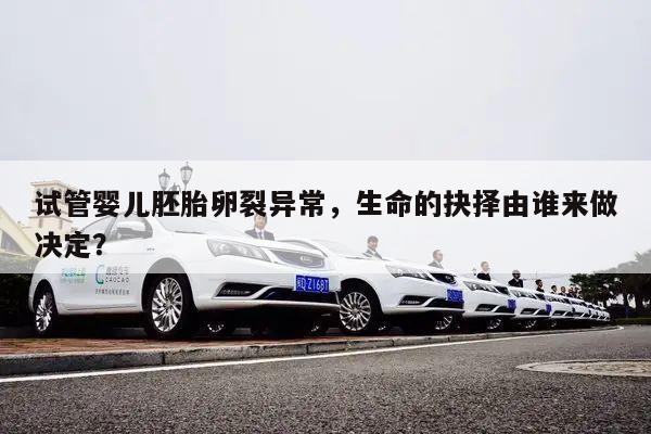 试管婴儿胚胎卵裂异常,生命的抉择由谁来做决定?