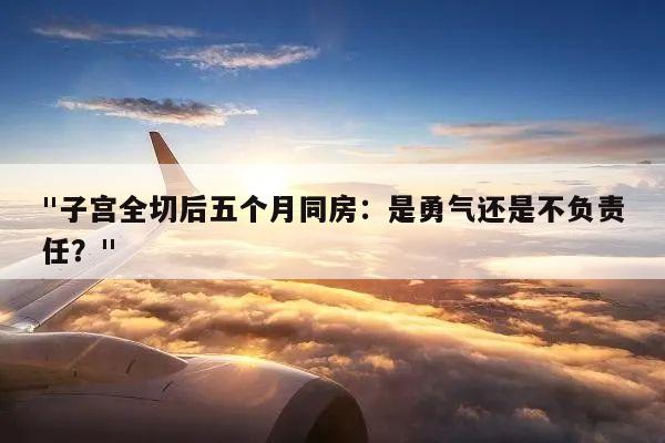 "子宫全切后五个月同房:是勇气还是不负责任?"