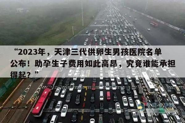 “2023年,天津三代供卵生男孩医院名单公布!助孕生子费用如此高昂,究竟谁能承担得起?”