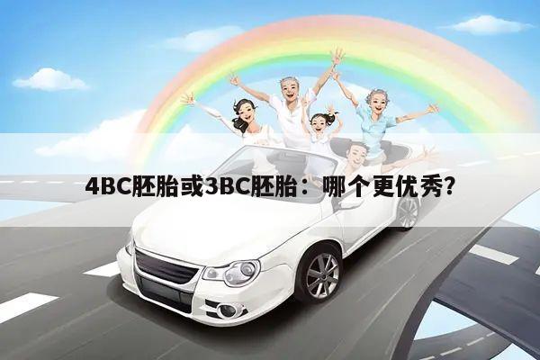 4BC胚胎或3BC胚胎：哪个更优秀？