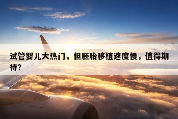 试管婴儿大热门，但胚胎移植速度慢，值得期待？