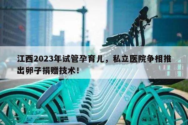 江西2023年试管孕育儿,私立医院争相推出卵子捐赠技术!