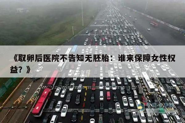 《取卵后医院不告知无胚胎:谁来保障女性权益?》