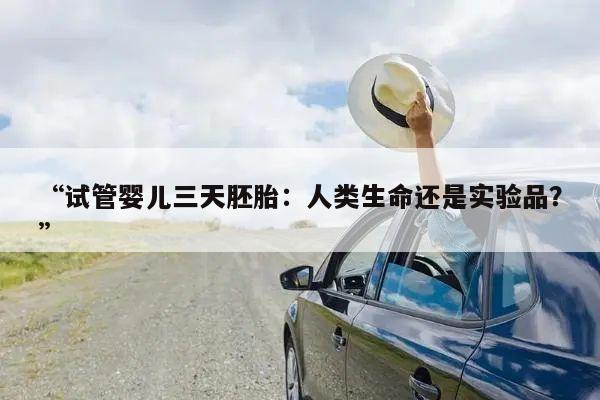 “试管婴儿三天胚胎:人类生命还是实验品?”