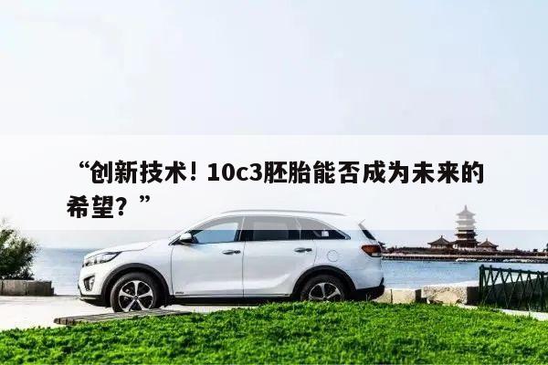 “创新技术! 10c3胚胎能否成为未来的希望?”