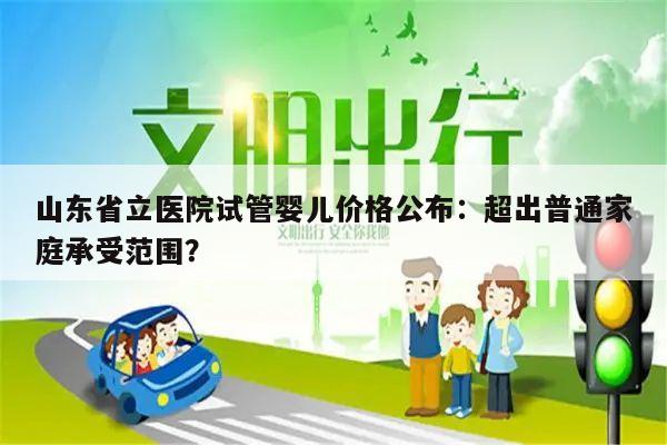 山东省立医院试管婴儿价格公布:超出普通家庭承受范围?