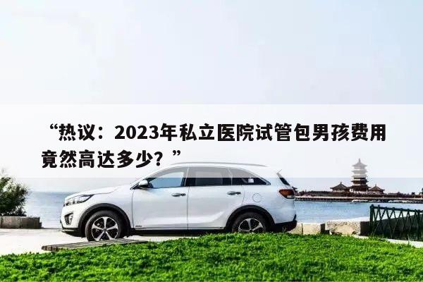 “热议:2023年私立医院试管包男孩费用竟然高达多少?”