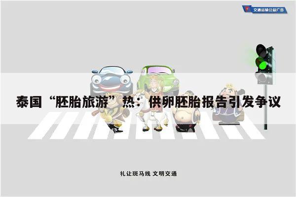 泰国“胚胎旅游”热:供卵胚胎报告引发争议