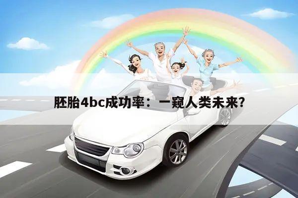 胚胎4bc成功率:一窥人类未来?