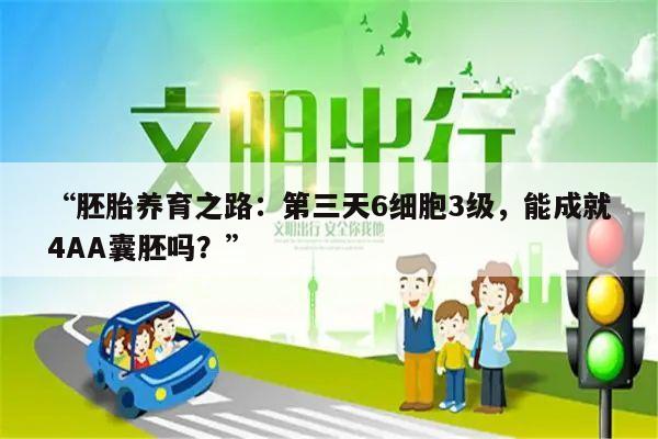 “胚胎养育之路：第三天6细胞3级，能成就4AA囊胚吗？”