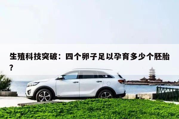 生殖科技突破：四个卵子足以孕育多少个胚胎？
