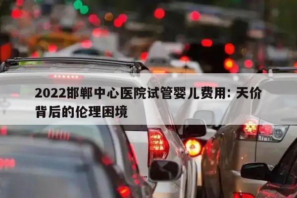 2022邯郸中心医院试管婴儿费用: 天价背后的伦理困境