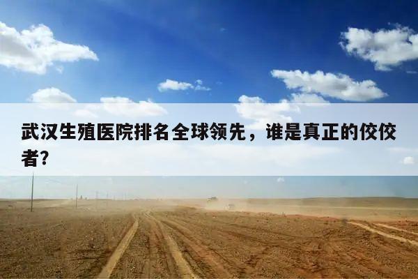武汉生殖医院排名全球领先,谁是真正的佼佼者?