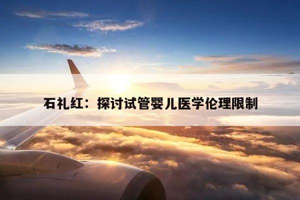 石礼红:探讨试管婴儿医学伦理限制