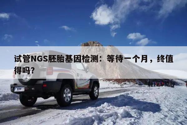 试管NGS胚胎基因检测:等待一个月,终值得吗?
