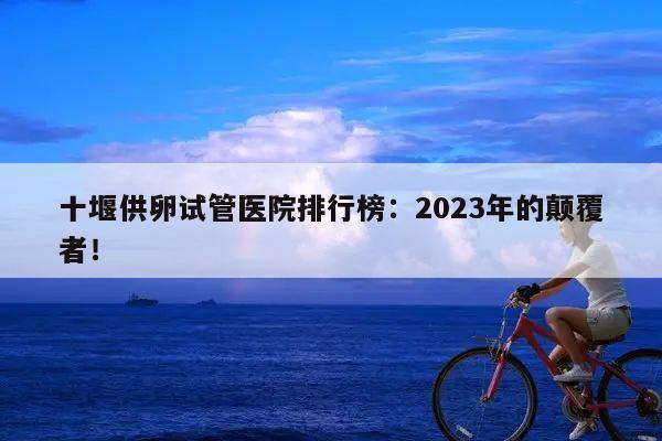 十堰供卵试管医院排行榜：2023年的颠覆者！