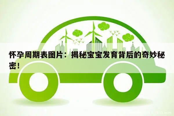怀孕周期表图片:揭秘宝宝发育背后的奇妙秘密!