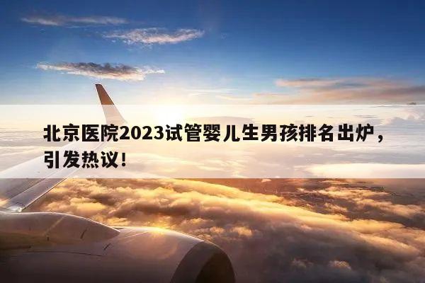 北京医院2023试管婴儿生男孩排名出炉,引发热议!