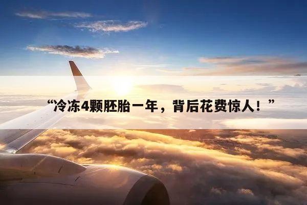 “冷冻4颗胚胎一年,背后花费惊人!”