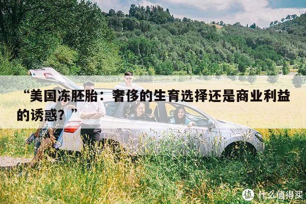 “美国冻胚胎:奢侈的生育选择还是商业利益的诱惑?”