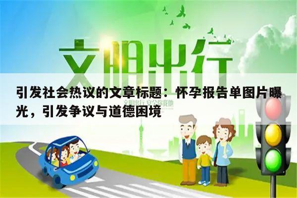 引发社会热议的文章标题:怀孕报告单图片曝光,引发争议与道德困境